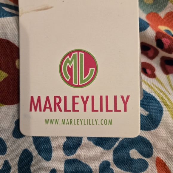 MarleyLilly Sz S/M Colorful Floral Resortwear, Swim Cover-up.  NWT - Picture 5 of 13